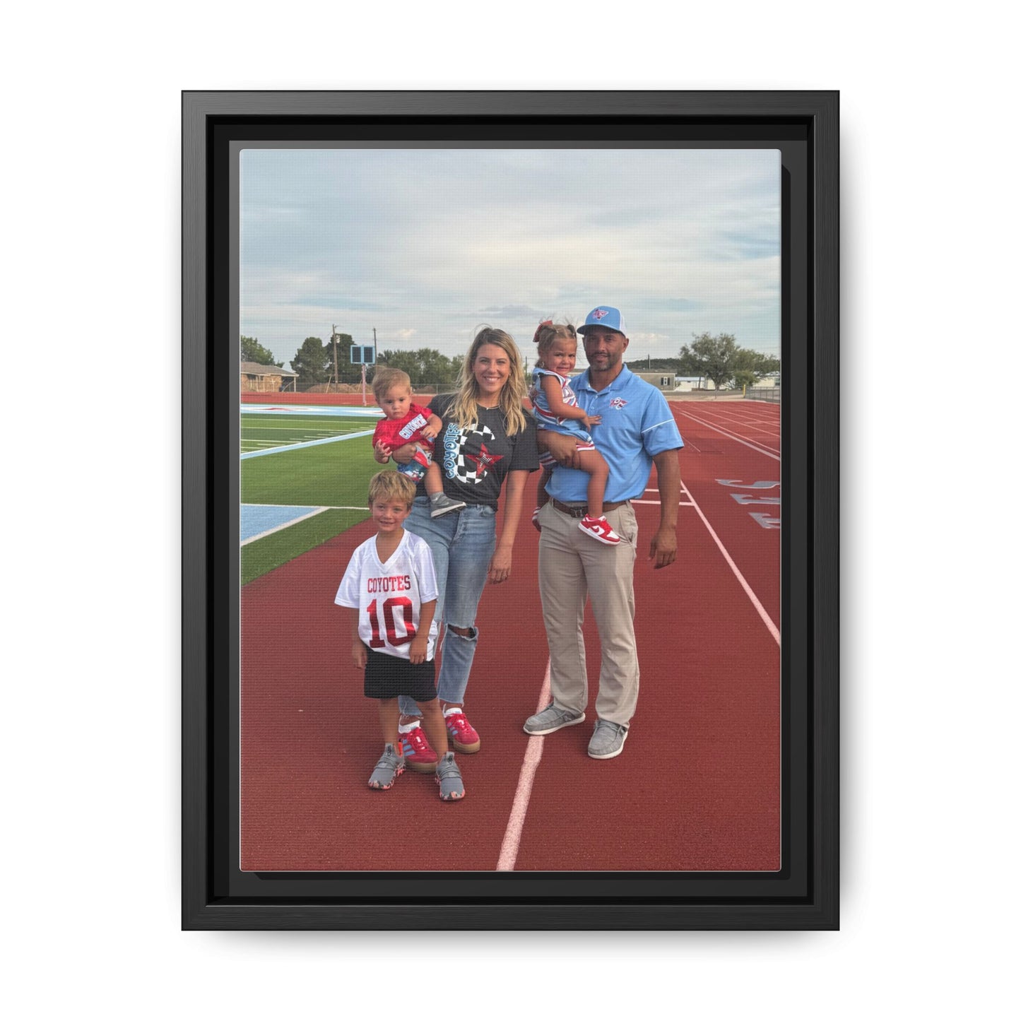 Framed Matte Photo Canvas — Personalized Family Portrait Wall Art