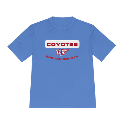 Borden County Coyotes Performance Tee - 'Coyotes' Logo Moisture-Wicking Shirt