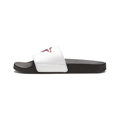 Youth Slide Sandals with Removable Strap — Custom Team Logo "24" Design
