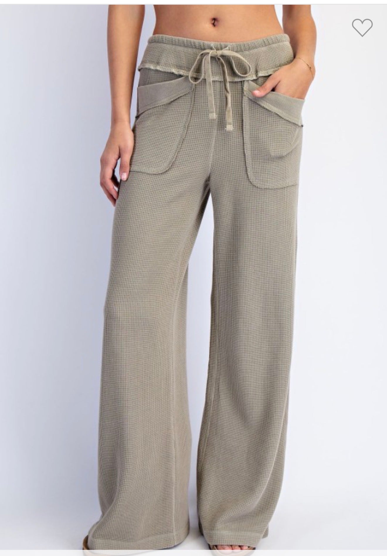 Mineral Wash Ribbed Pants