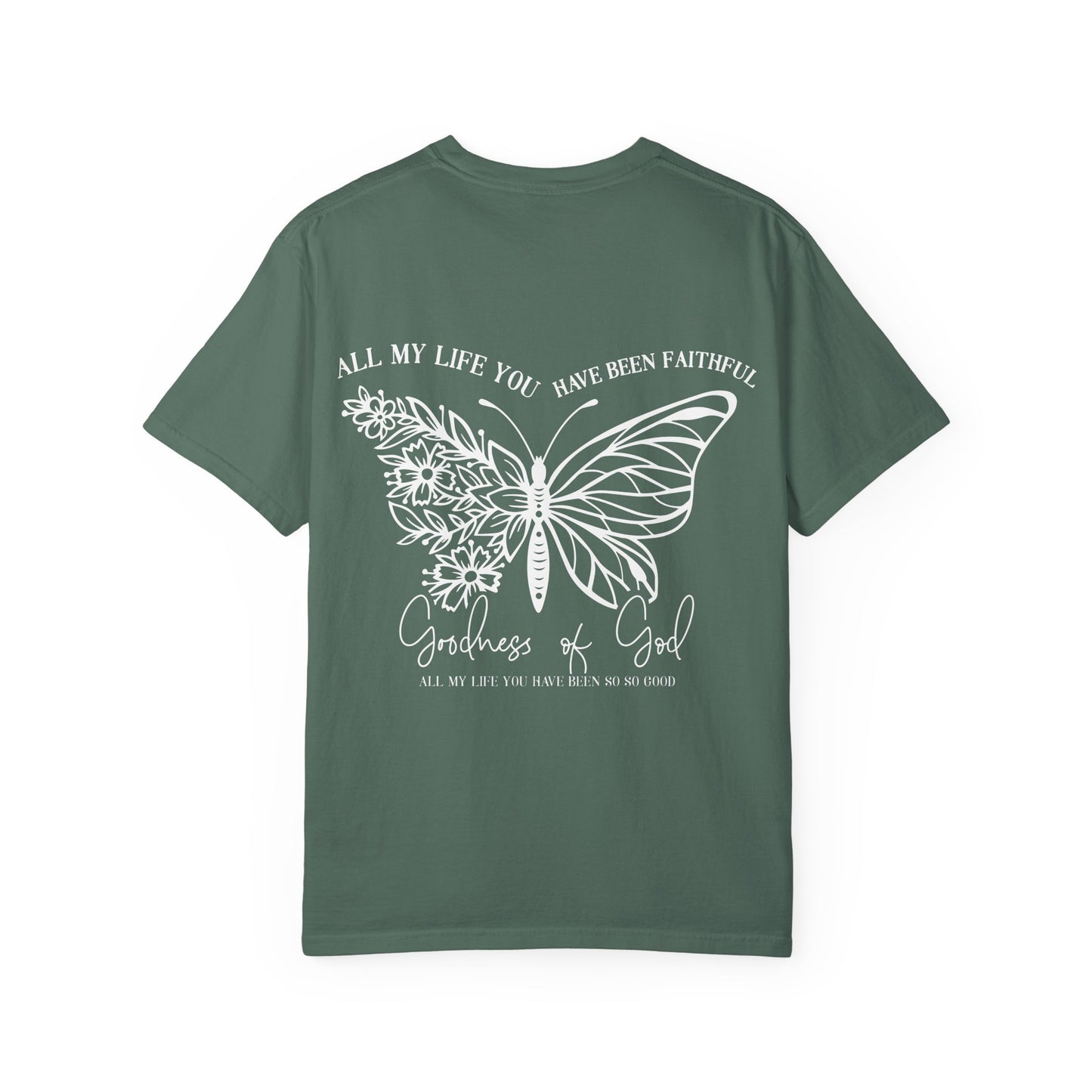 Faith Butterfly T-Shirt — 'All My Life You Have Been Faithful' Christian Graphic Tee