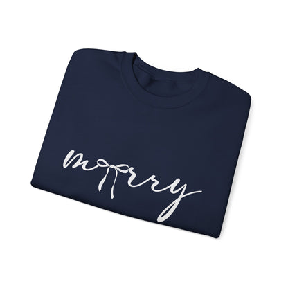 Minimal White Crewneck Sweatshirt – Subtle Script Design