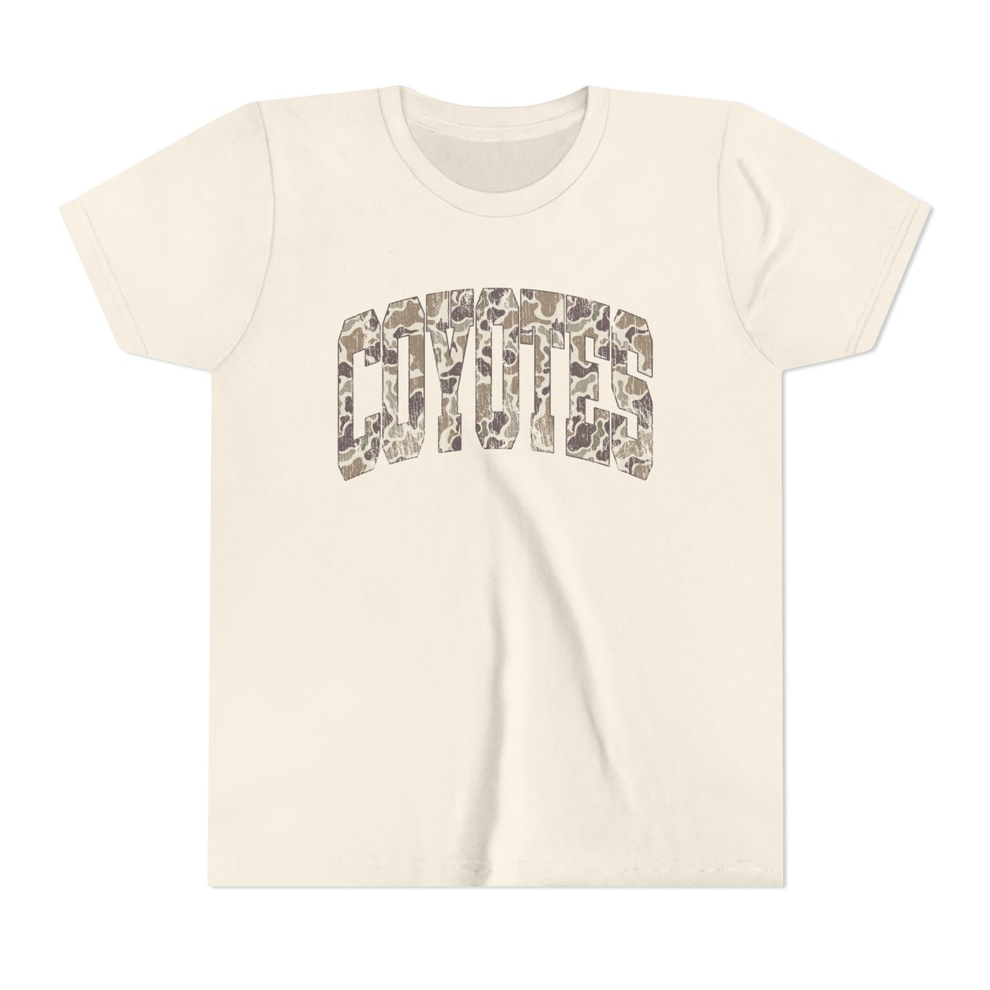 Youth Tee - Coyotes Camo Arch Graphic