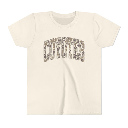 Youth Tee - Coyotes Camo Arch Graphic
