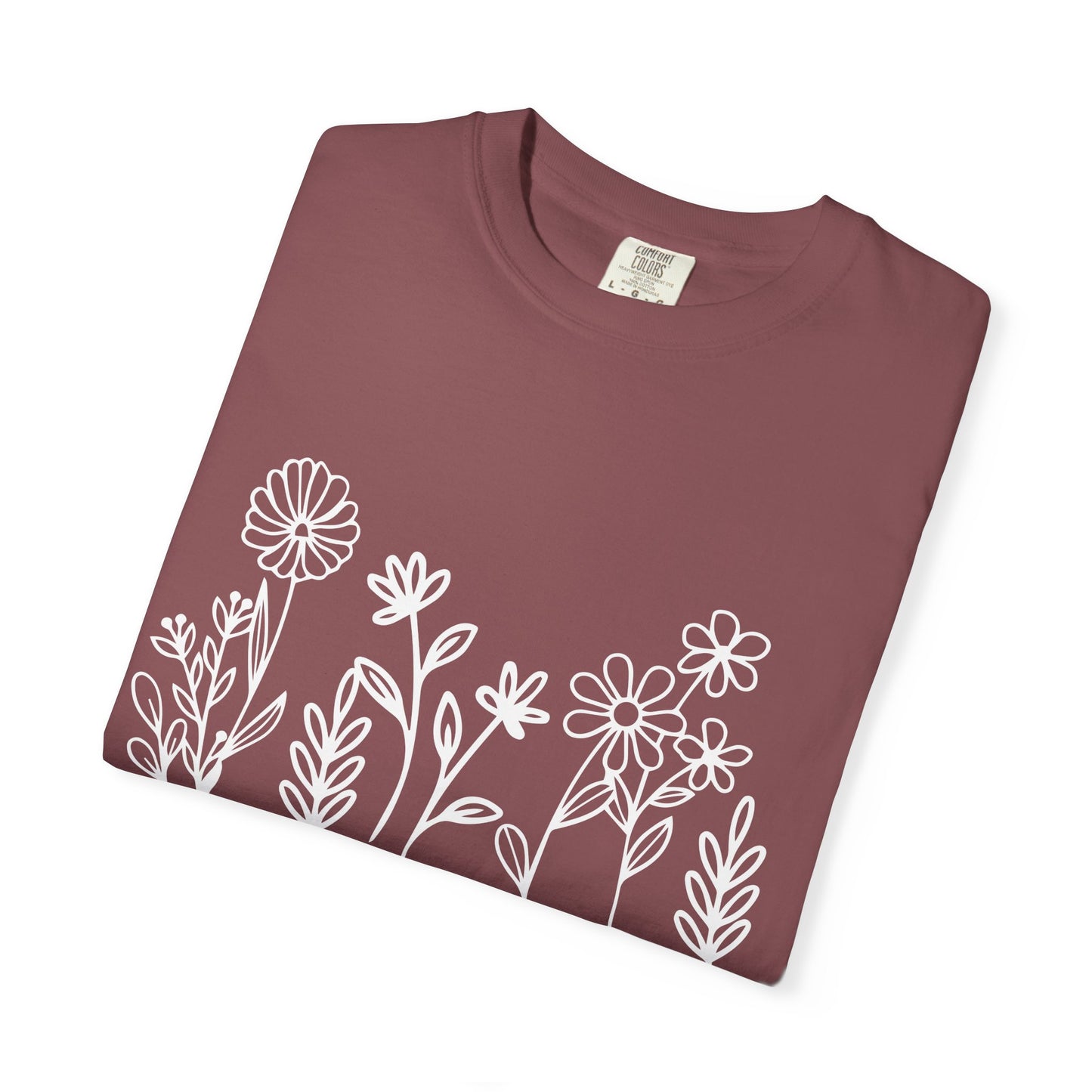 Grow in Grace T-Shirt — Floral 2 Peter 3:18 Christian Tee