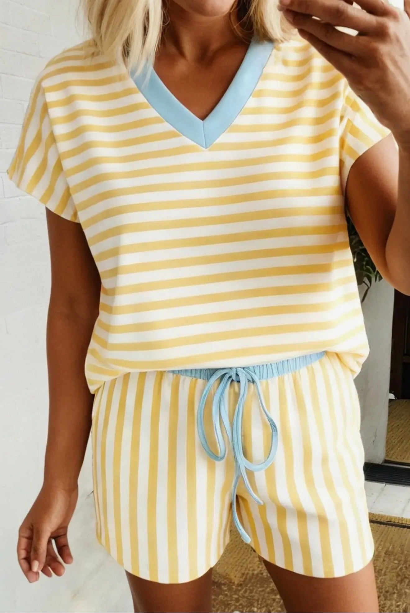 Striped Two Piece Summer Set