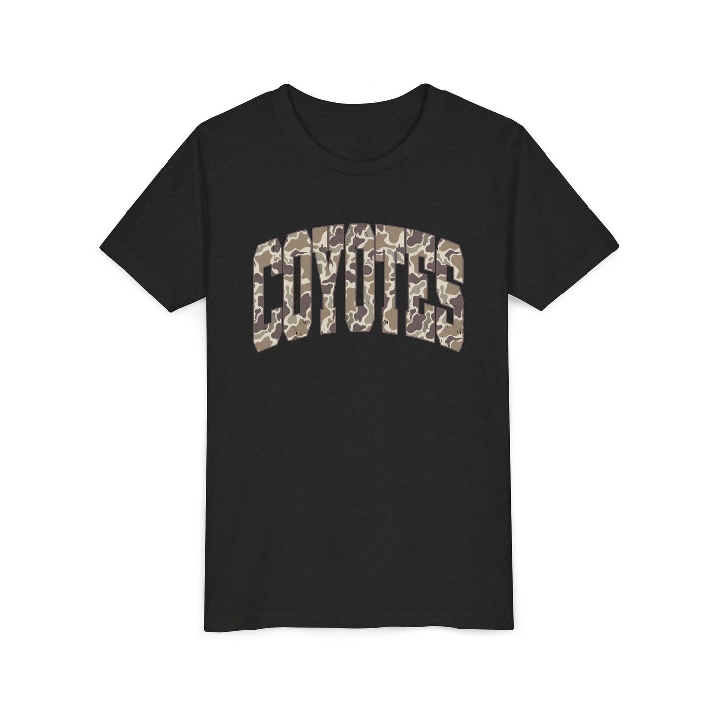 Youth Tee - Coyotes Camo Arch Graphic
