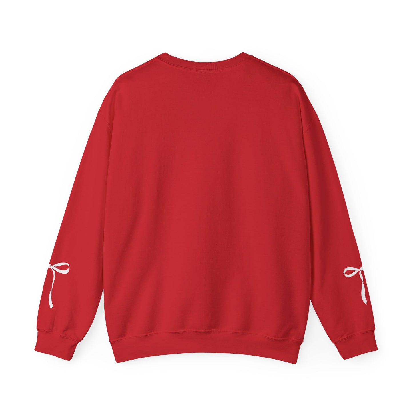 Minimal White Crewneck Sweatshirt – Subtle Script Design
