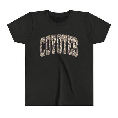 Youth Tee - Coyotes Camo Arch Graphic