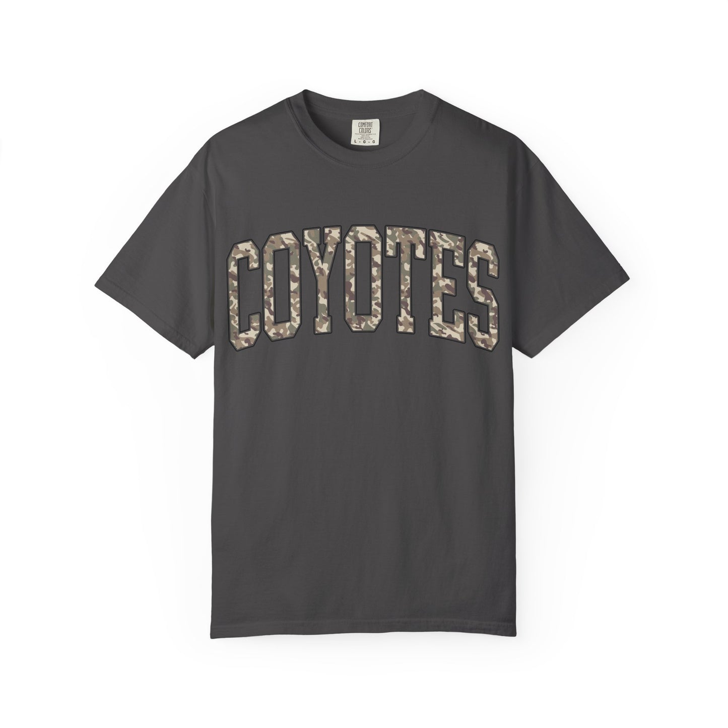 Coyotes Camo Arch T-Shirt — Vintage Lettering Tee