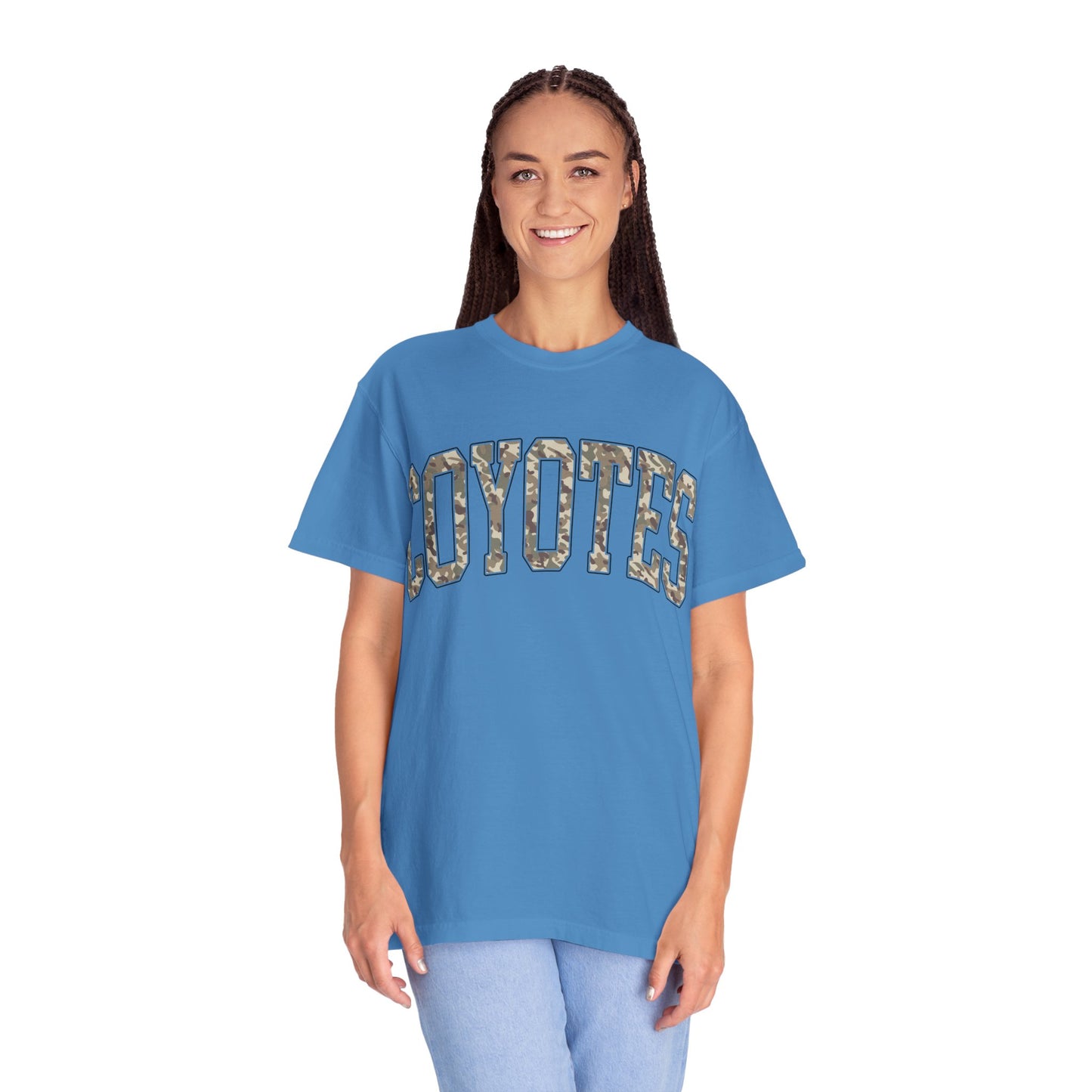 Coyotes Camo Arch T-Shirt — Vintage Lettering Tee