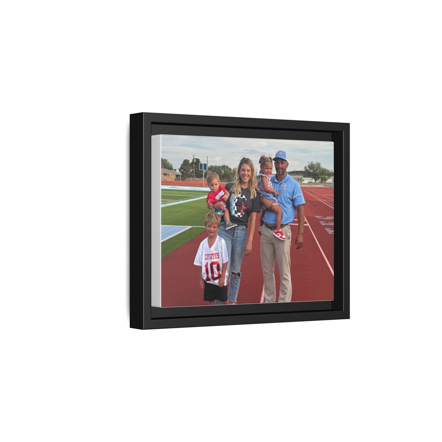 Framed Matte Photo Canvas — Personalized Family Portrait Wall Art