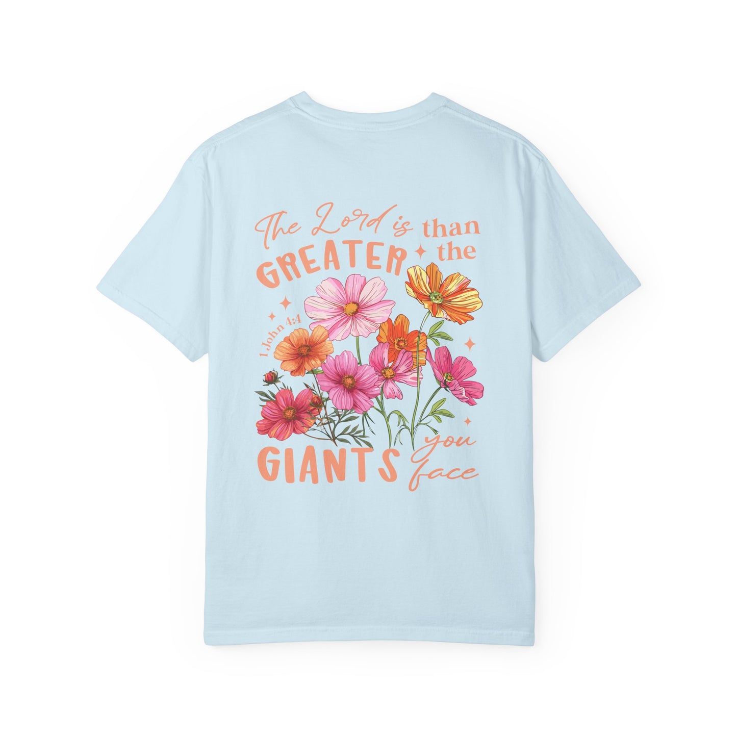 Floral 'Greater Than the Giants' T-Shirt