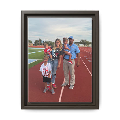 Framed Matte Photo Canvas — Personalized Family Portrait Wall Art
