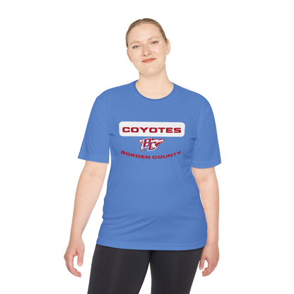 Borden County Coyotes Performance Tee - 'Coyotes' Logo Moisture-Wicking Shirt
