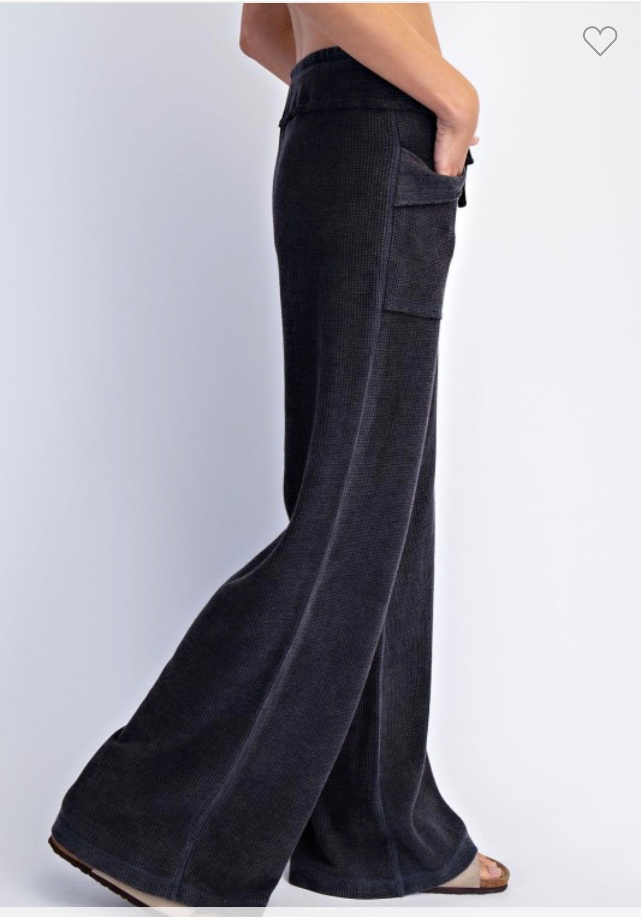 Mineral Wash Ribbed Pants