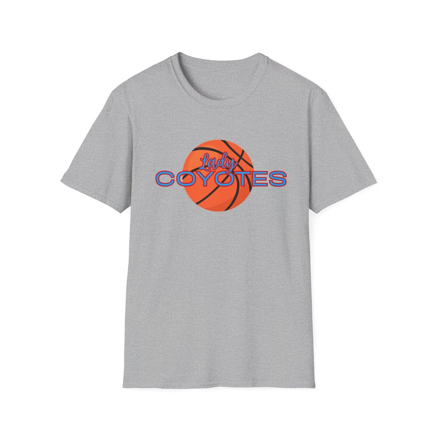 Coyotes Basketball T-Shirt – Orange Basketball Logo Tee