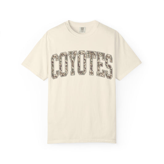 Coyotes Camo Arch T-Shirt — Vintage Lettering Tee