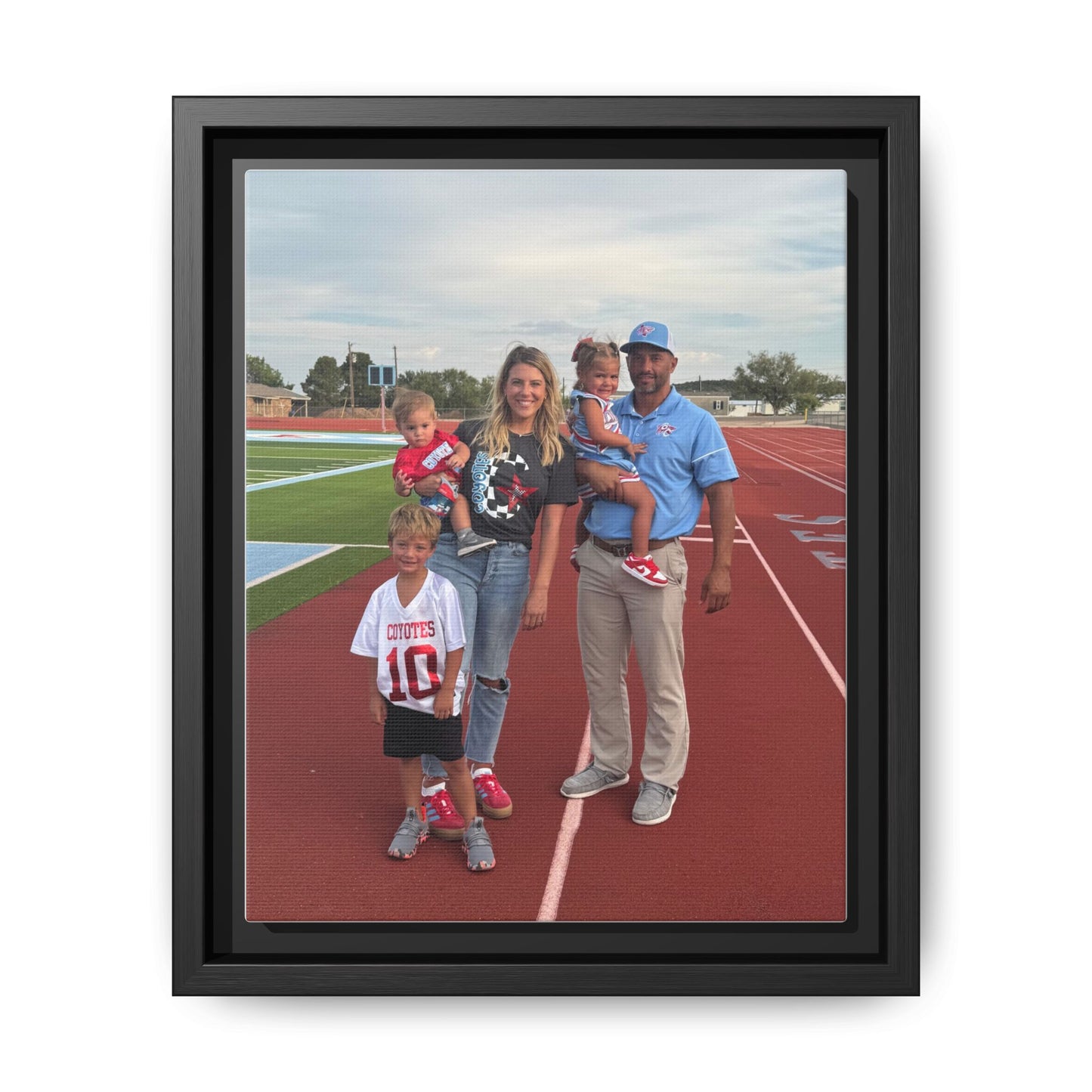 Framed Matte Photo Canvas — Personalized Family Portrait Wall Art