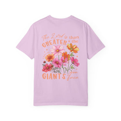 Floral 'Greater Than the Giants' T-Shirt