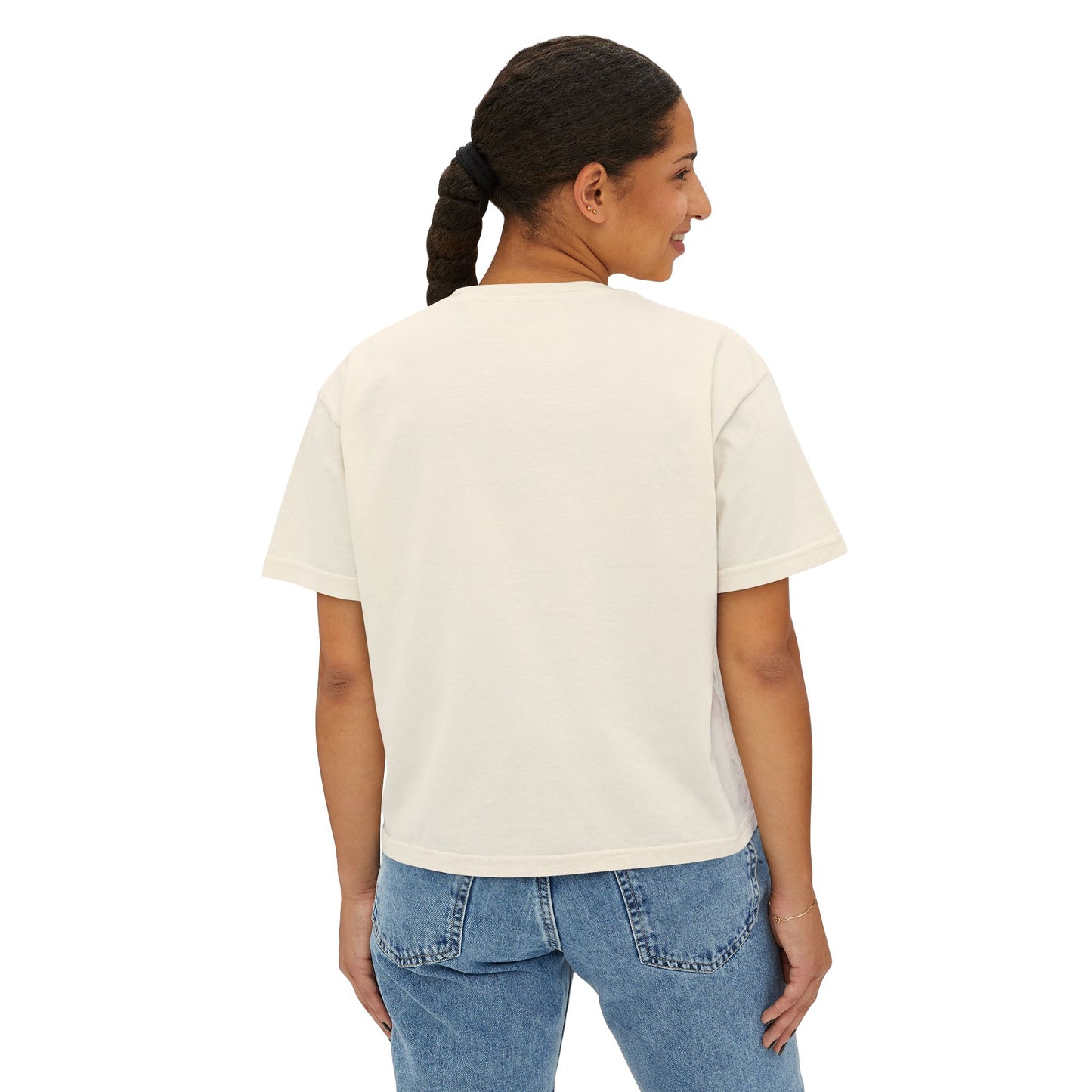Ladies Coyotes Softball Boxy Tee — Women's Cropped Baseball Shirt