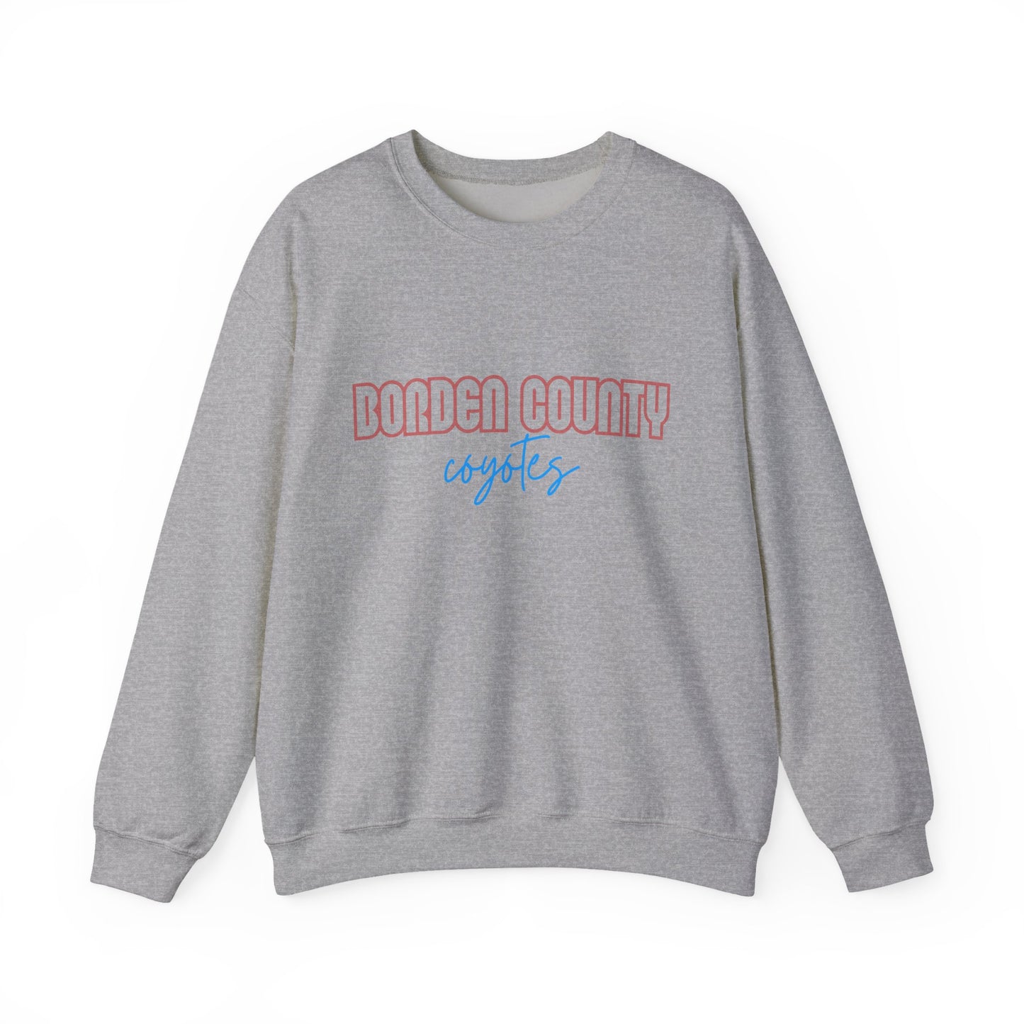Borden County Coyotes Sweatshirt - Retro Pastel Crewneck