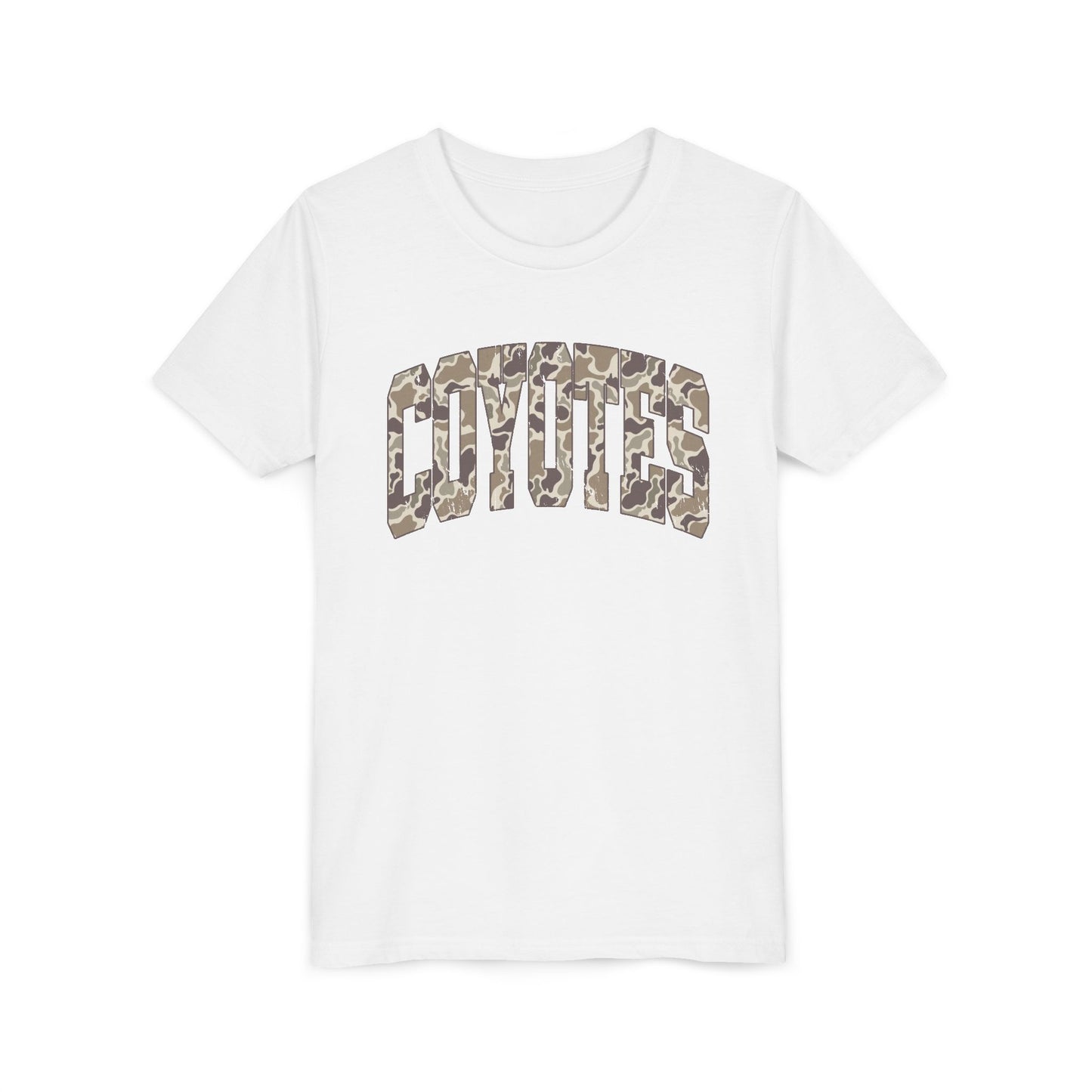 Youth Tee - Coyotes Camo Arch Graphic
