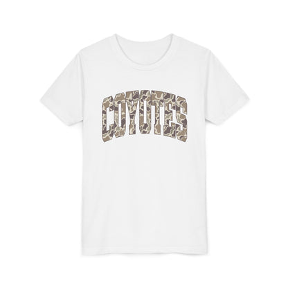 Youth Tee - Coyotes Camo Arch Graphic