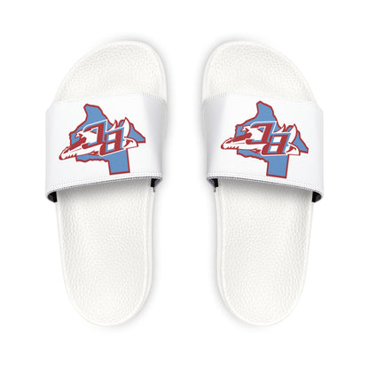 Youth Slide Sandals with Removable Strap — Custom Team Logo "24" Design