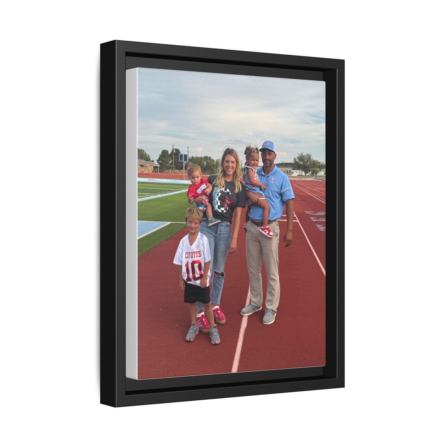 Framed Matte Photo Canvas — Personalized Family Portrait Wall Art