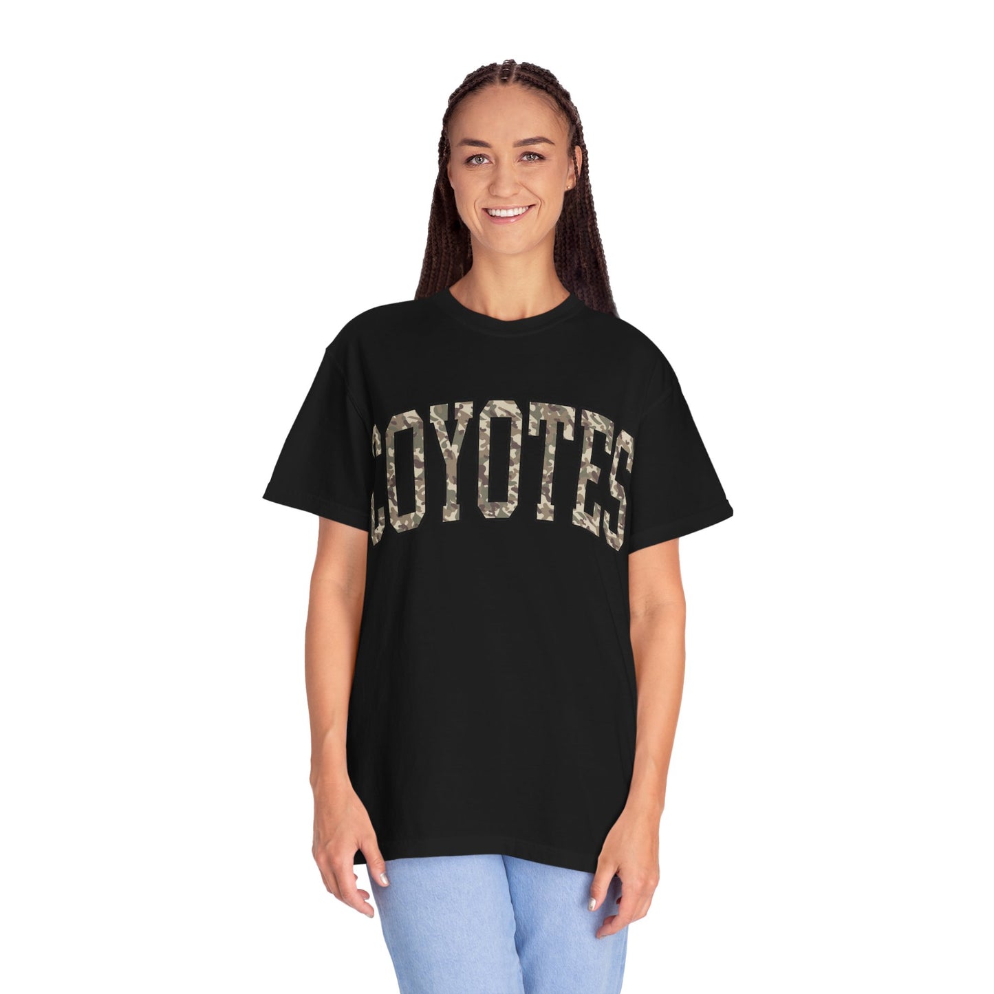Coyotes Camo Arch T-Shirt — Vintage Lettering Tee