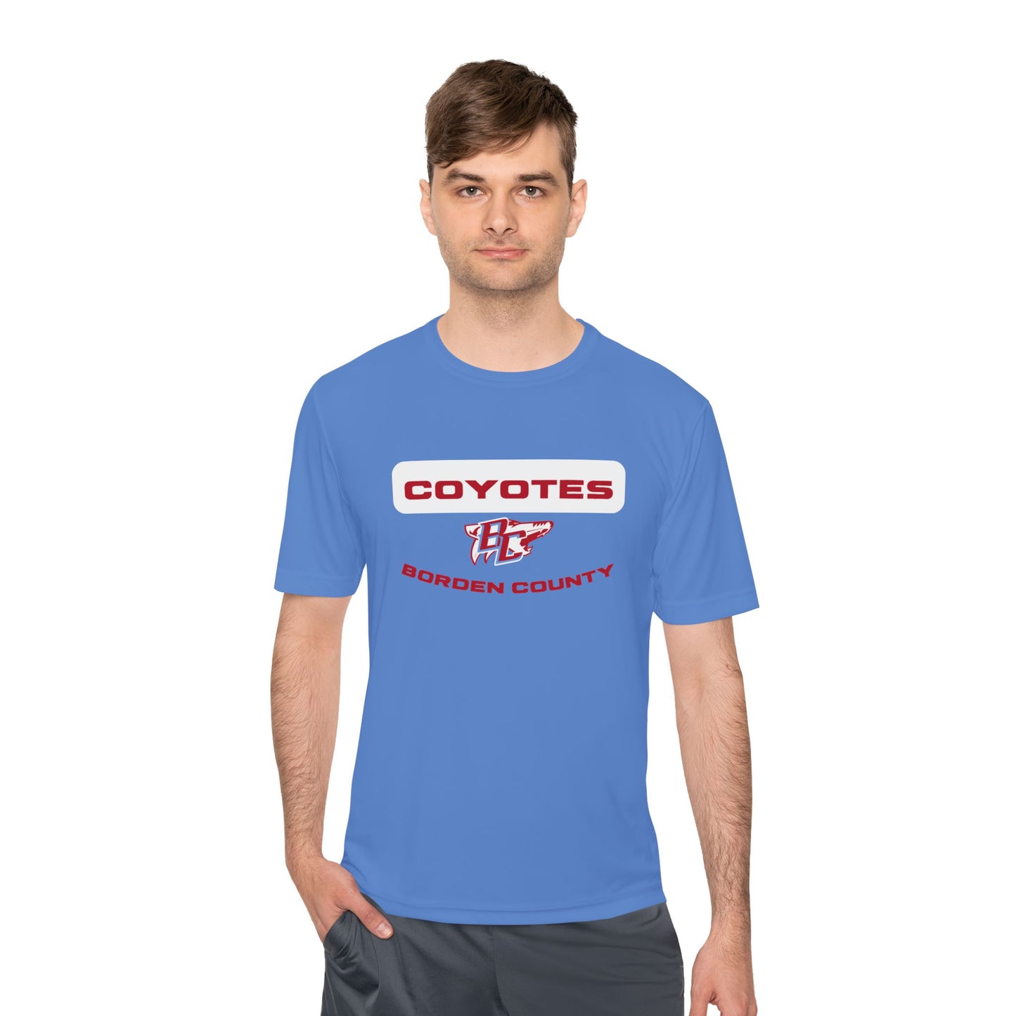 Borden County Coyotes Performance Tee - 'Coyotes' Logo Moisture-Wicking Shirt