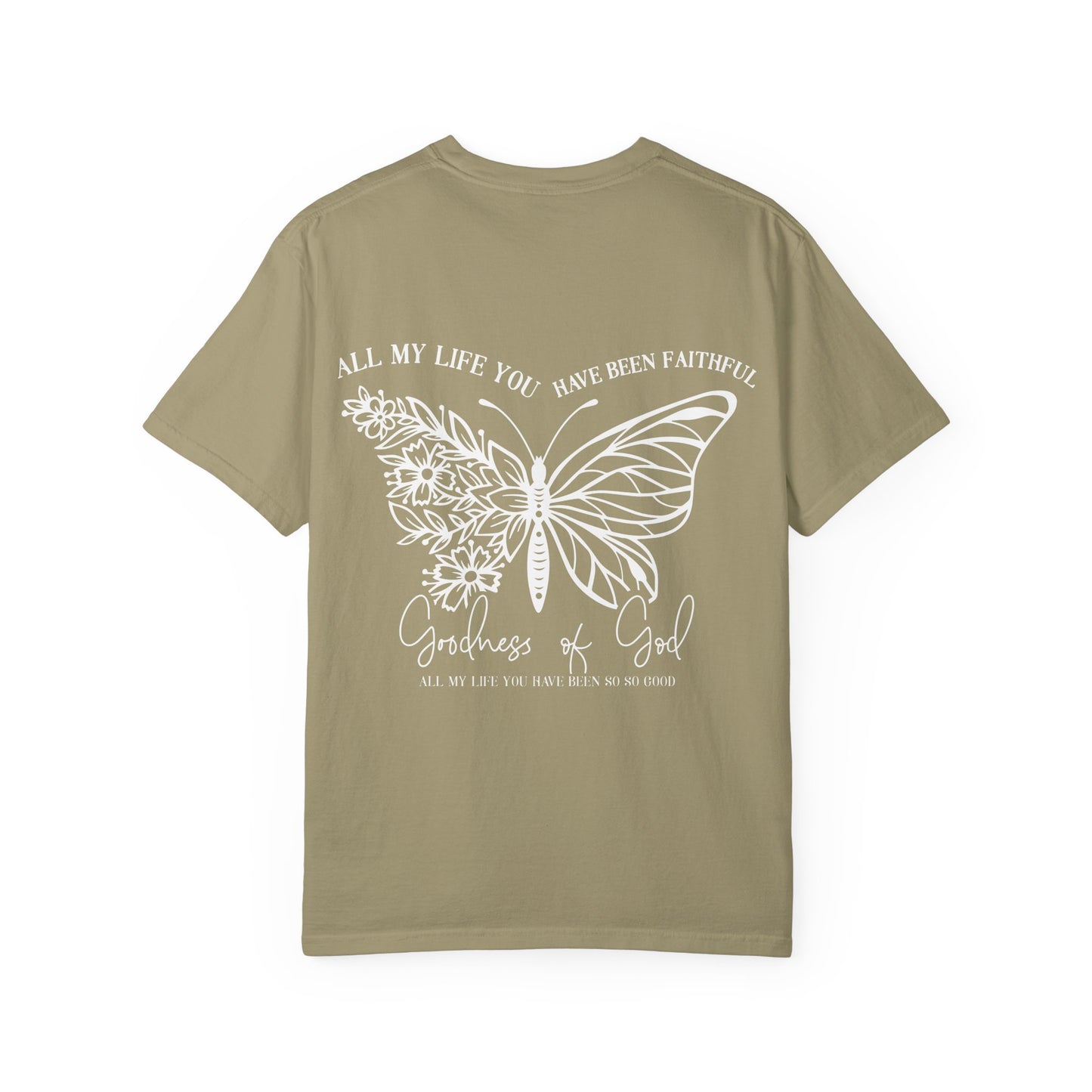 Faith Butterfly T-Shirt — 'All My Life You Have Been Faithful' Christian Graphic Tee