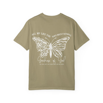 Faith Butterfly T-Shirt — 'All My Life You Have Been Faithful' Christian Graphic Tee