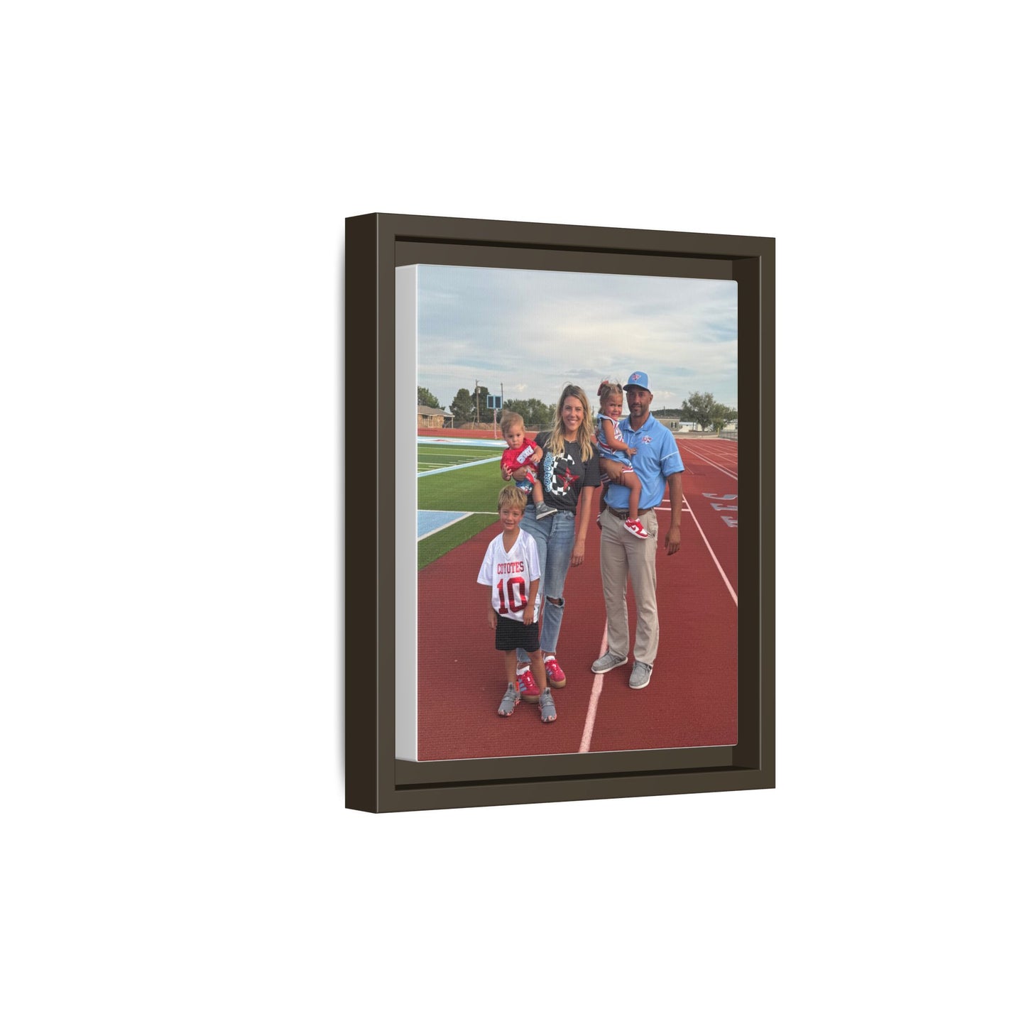 Framed Matte Photo Canvas — Personalized Family Portrait Wall Art
