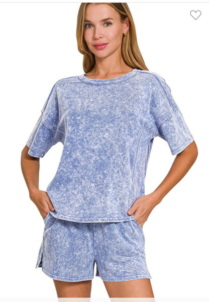 Snow washed two piece set