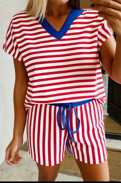 Striped Two Piece Summer Set
