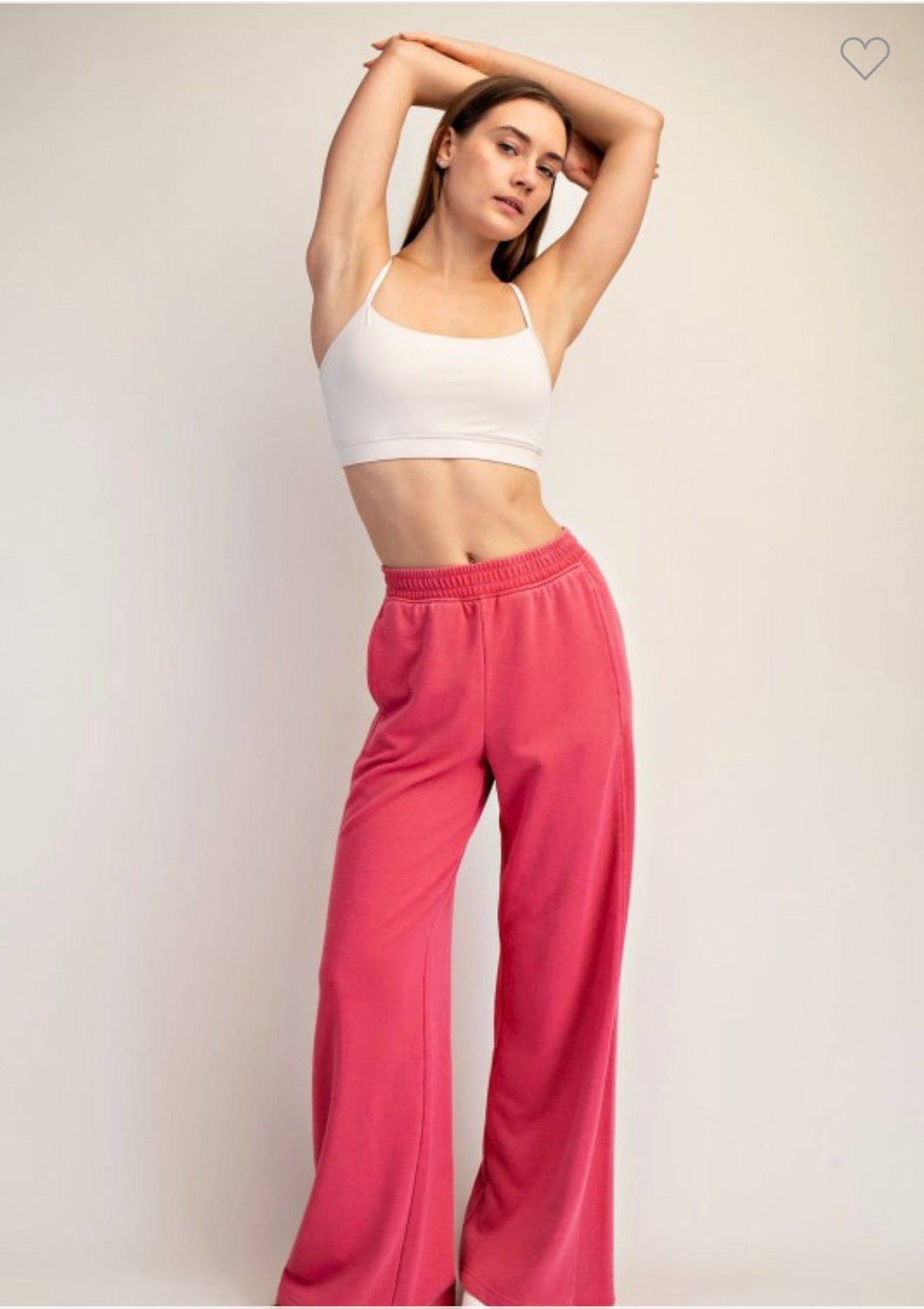 Wide Leg Mineral Wash Pants