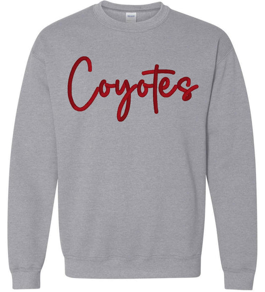 2X-4X custom embroidered sweater