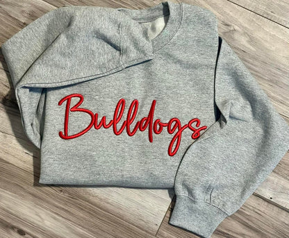 2X-4X custom embroidered sweater
